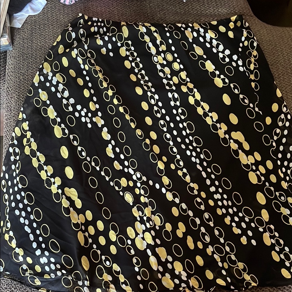 Stylish Black and Yellow chains Skirt